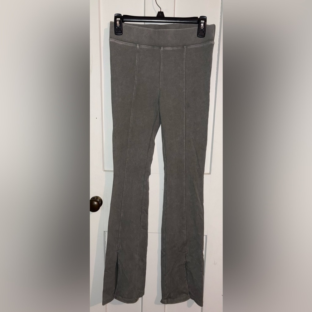 Junior Girls Gray Stretch Flare Pants size S